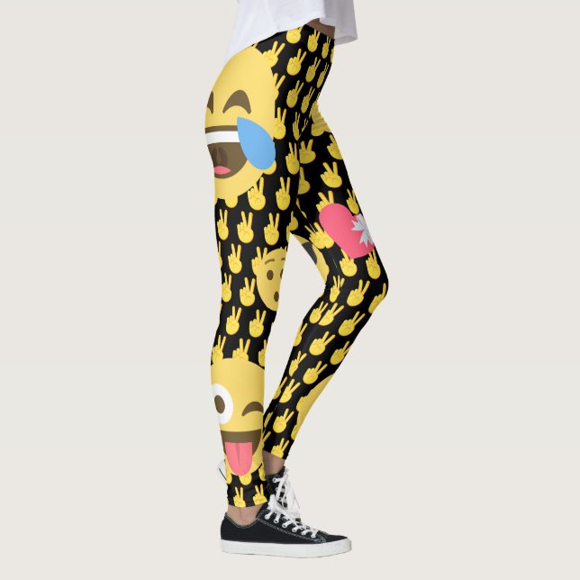 Cute and Funny Emoji Leggings (Right)