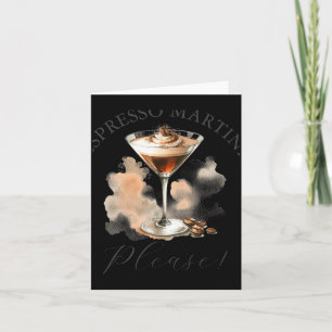 Cute And Funny Espresso Martini Card