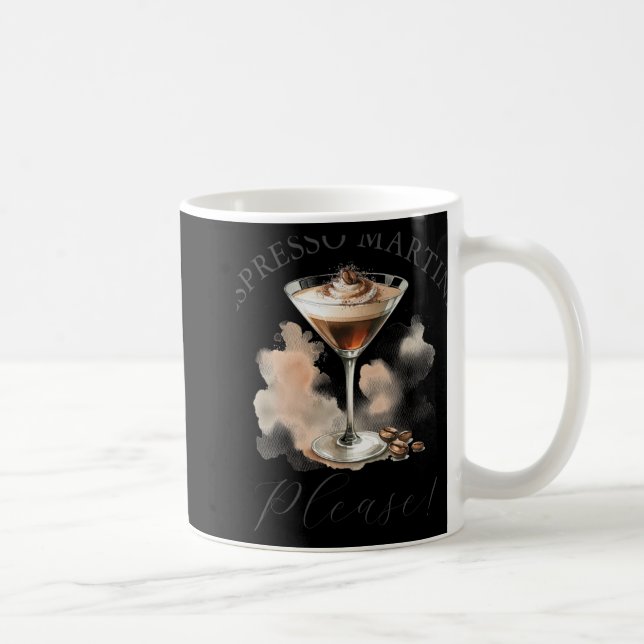Cute And Funny Espresso Martini T Shirt  Coffee Mug (Right)
