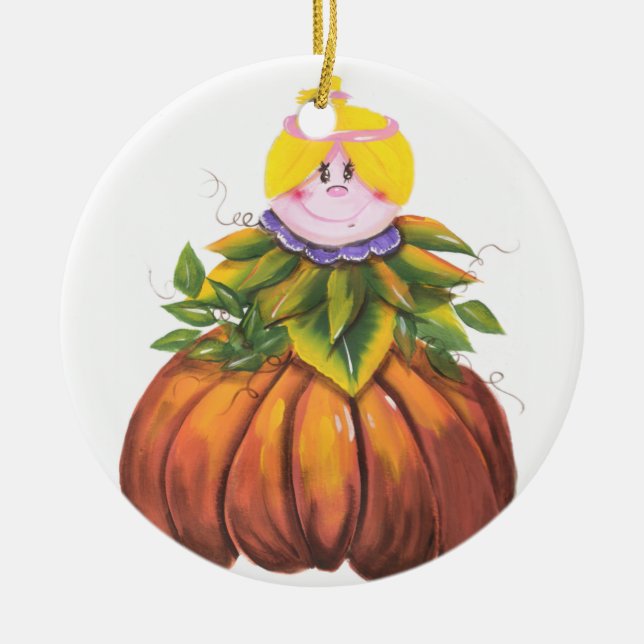 Cute and Funny Halloween Ceramic Tree Decoration (Front)