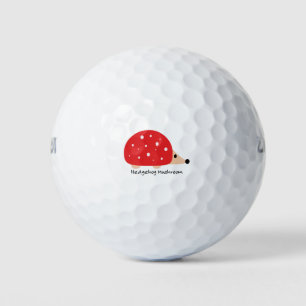 Cute and Funny Hedgehog Mushroom Golf Balls