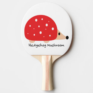Cute and Funny Hedgehog Mushroom Ping Pong Paddle