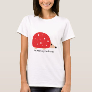 Cute and Funny Hedgehog Mushroom T-Shirt