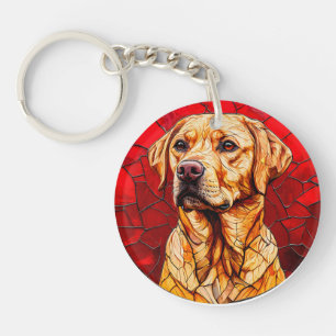Cute and Funny labrador Key Ring