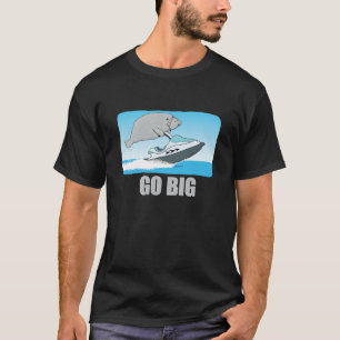 Cute and Funny Manatee on a Jet Ski T-Shirt