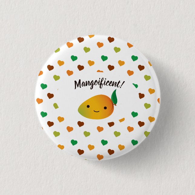Cute and Funny  Mangoificent Mango 3 Cm Round Badge (Front)