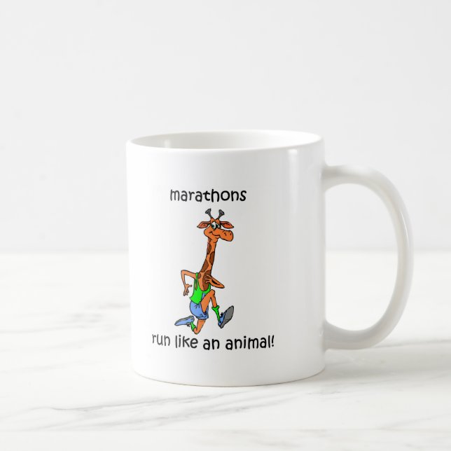 Cute and funny marathon coffee mug (Right)