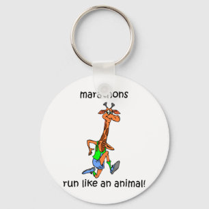 Cute and funny marathon key ring
