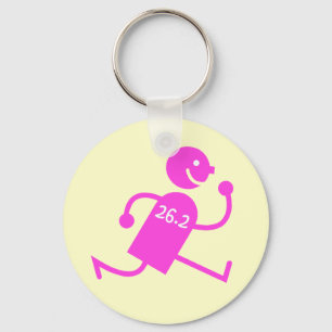 Cute and funny marathon key ring
