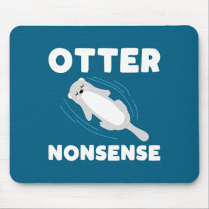 Cute And Funny Otter  Mouse Mat