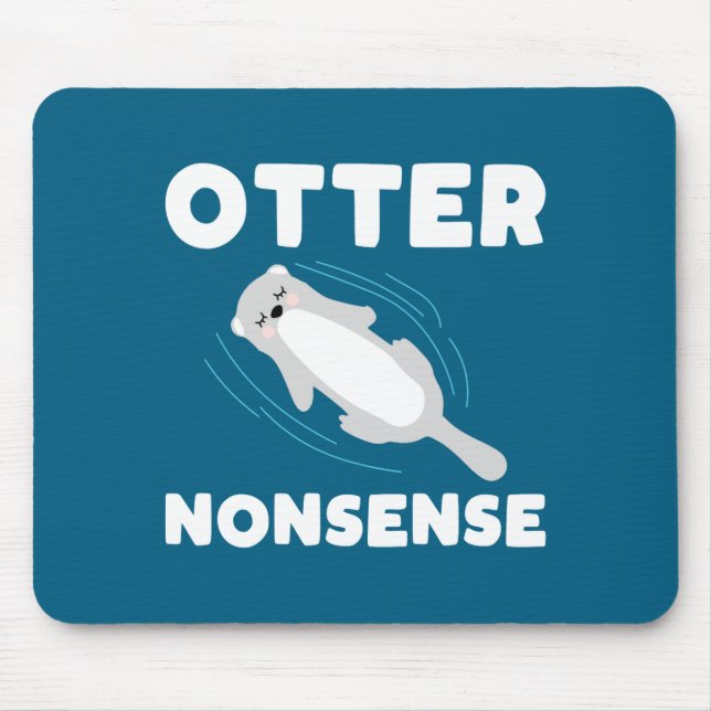 Cute And Funny Otter  Mouse Mat (Front)
