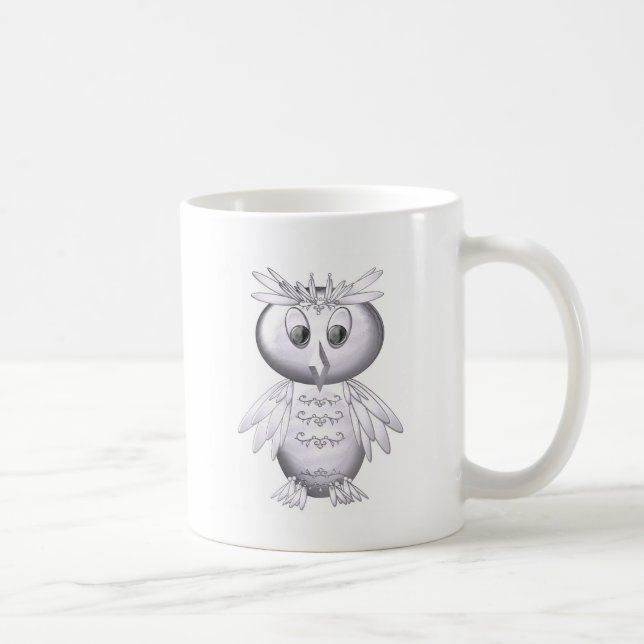 cute and funny owl pattern coffee mug (Right)