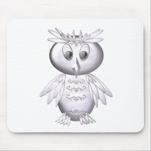 cute and funny owl pattern mouse mat