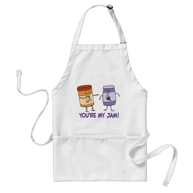 Cute and Funny Peanut Butter You’re My Jam Standard Apron (Front)