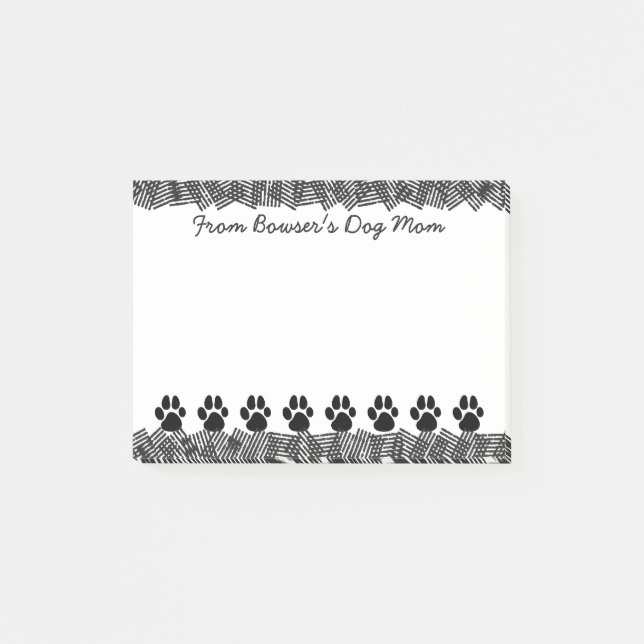 Cute and Funny Pet Dog Owner's Post-it Notes (Front)