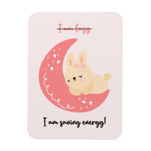 Cute And Funny Photo Magnet I Am Saving Energy!