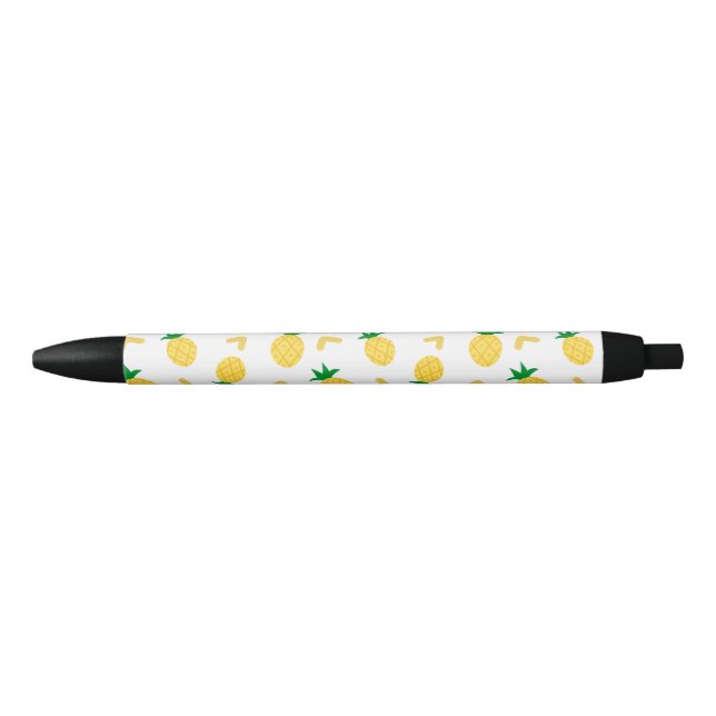Cute and Funny Pineapple Pattern Black Ink Pen (Front)