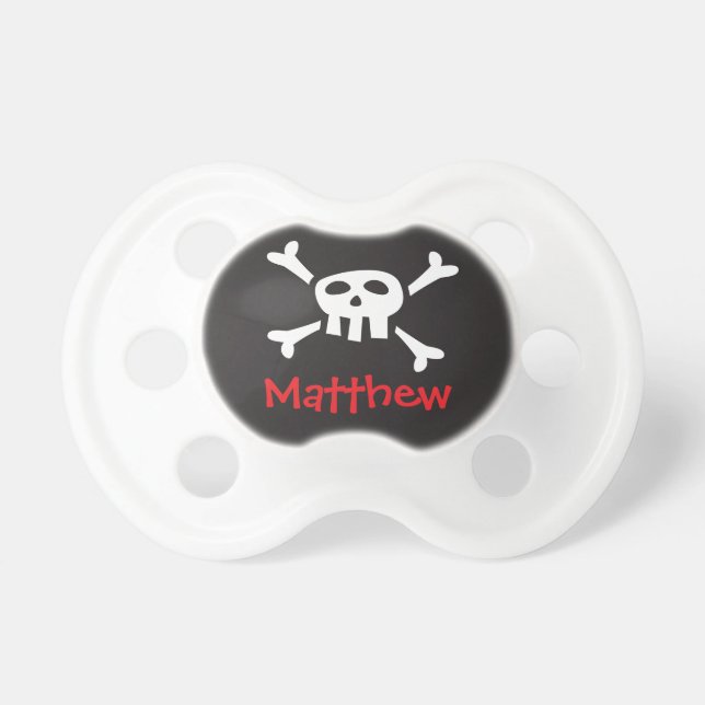 Cute and funny pirate skull and crossbones custom dummy (Front)