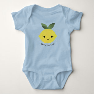 Cute and Funny Simply The Zest Kawaii Lemon Baby Bodysuit