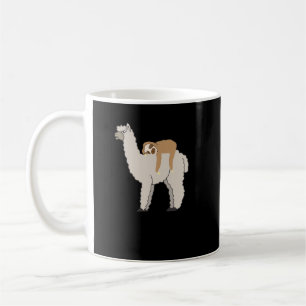 Cute and Funny Sleepy Sloth and Llama Coffee Mug