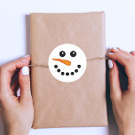 Cute and Funny Snowman Face Festive Sticker<br><div class="desc">Cute and Funny Snowman Face Festive Sticker.This snowman face is a great Xmas gift idea for kids,  teens and even adults! Christmas isn't the same without a cute frosty snowman.</div>