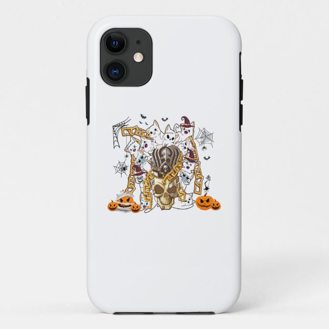 Cute and Funny Spooky Evil Cats Case-Mate iPhone Case (Back)