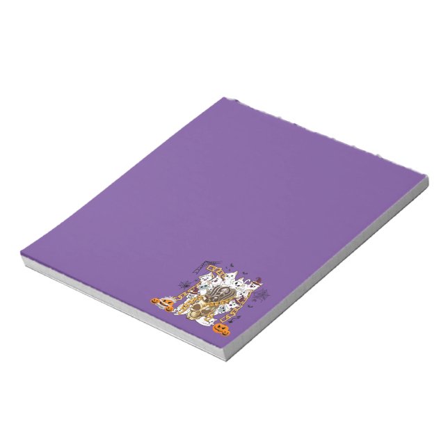 Cute and Funny Spooky Evil Cats Notepad (Rotated)