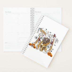 Cute and Funny Spooky Evil Cats Planner