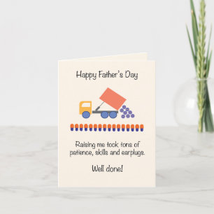 Cute and Funny Truckload Father's Day Holiday Card