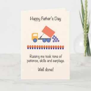 Cute and Funny Truckload Father's Day Holiday Card