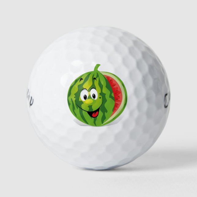 Cute and funny  watermelon golf balls (Front)