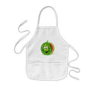 Cute and funny watermelon kids apron