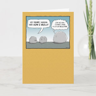 Cute and Funny You Rock! Card