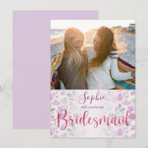 Cute and Girly  Pink and Purple Peony Watercolor