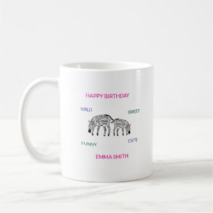 Cute and happy Kenyan Zebras Coffee Mug