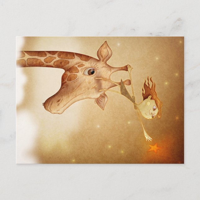 Cute and imaginative illustration postcard (Front)