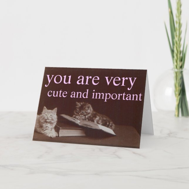cute and important card (Front)