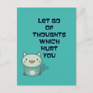 Cute and Inspirational Uplifting Quote Postcard