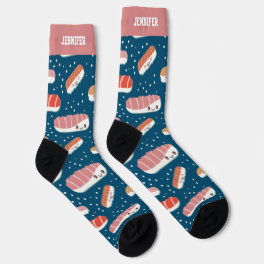Cute and Kawaii Sushi Pattern Japanese Food Socks