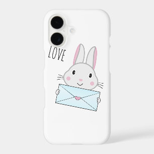 Cute and lovely Bunny holding Love Letter