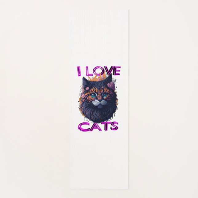 Cute and lovely cat s5 yoga mat (Front)