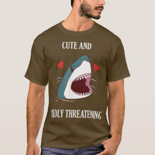 Cute and Mildly Threatening Shark Adults and Kids T-Shirt