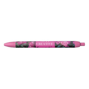 Cute and minimalist personalised pink pen cover