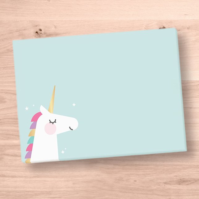 Cute and Modern Rainbow Unicorn Post-it Notes (Creator Uploaded)
