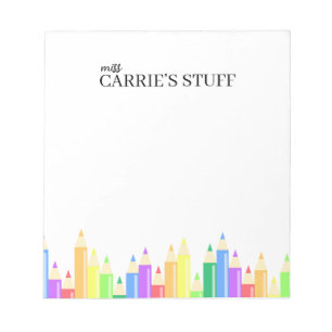 Cute and Personalised Teacher Notepad
