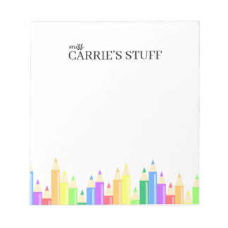 Cute and Personalised Teacher Notepad