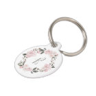 Cute and Pretty Pink Floral Watercolor | Monogram