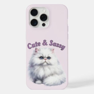 Cute and Sassy Cat iPhone 15 Pro Max Case