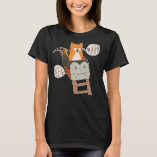 Cute and Scared Roller Coaster Cat T-Shirt