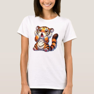 Cute and shocked little tiger T-Shirt
